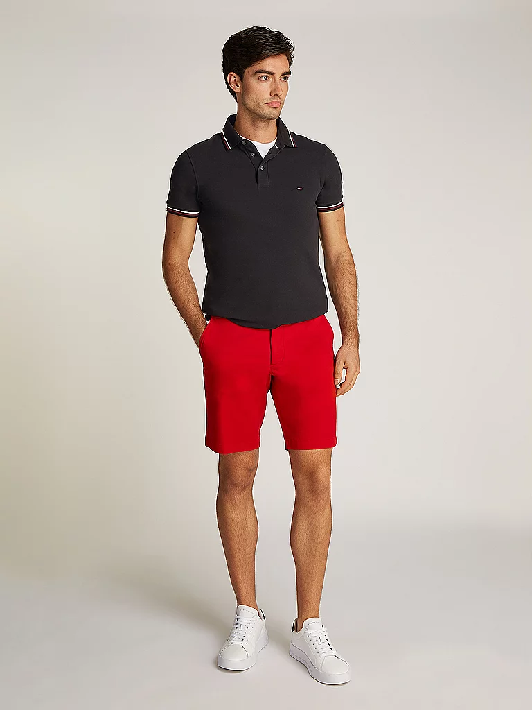 Tommy Hilfiger Polo à Manches Courtes Liquid Essential Reg Black 2XL Homme 4